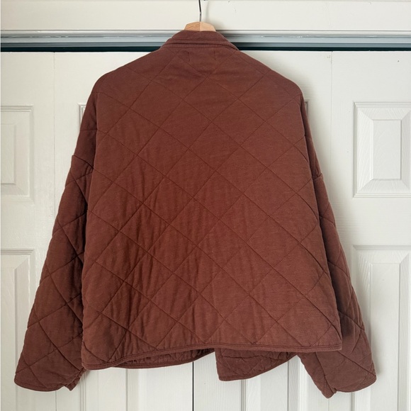 Z Supply Quilted Bomber Jacket in Rust - Picture 15 of 15
